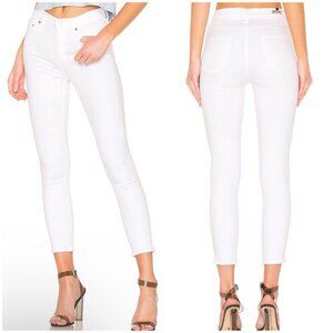 Citizens of Humanity Rocket Crop High Rise Skinny in White Sculpt 25x25 NWT